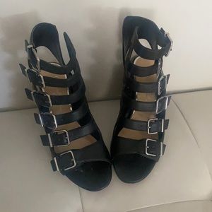 Jessica Simpson buckle heels